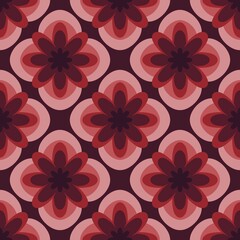 Simple floral seamless pattern with flowers for fabrics and cards and linens and kids and wrapping paper
