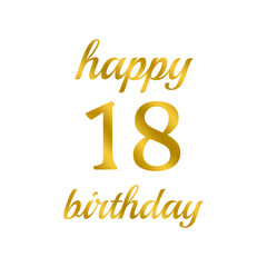 happy birthday 18