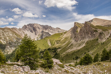 Mountains and mountain ranges in French Alpes