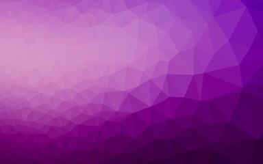 Fototapeta premium Dark Purple vector abstract polygonal cover.