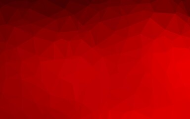 Light Red vector polygon abstract backdrop.