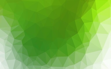 Obraz premium Light Green vector low poly layout.
