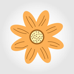 Obraz premium Flower shape Floral logo Colorful geometric shape Vector EPS 10