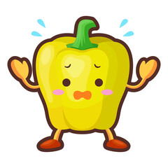 可愛いパプリカのキャラクターのイラスト