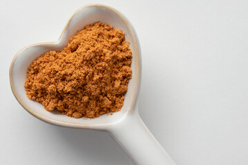 Taco Seasoning on a Heart Shaped Spoon