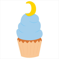 Cupcake dessert, vector illustrator. cartoon design, Vector illustration