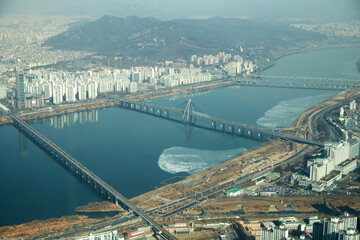 Korea Seoul, environmental pollution due to fine dust is serious now.
