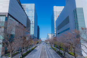 神奈川県横浜市西区みなとみらいの都市景観
