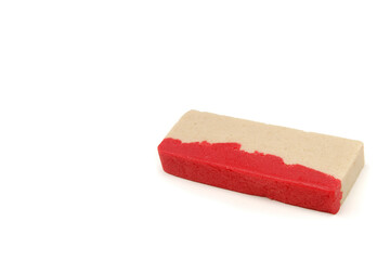 jamoncillo de nugget candy, typical mexican sweets, on white background with space for text