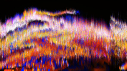 Cyber. Glitch. Wave. Colorful. Background