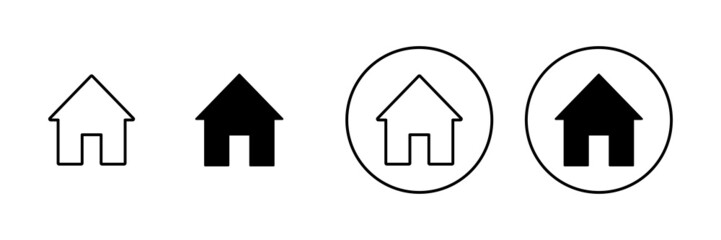 House icons set. Home sign and symbol