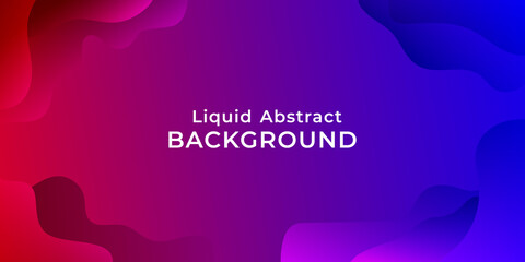 Liquid Abstract Background Red to Blue Gradient Color