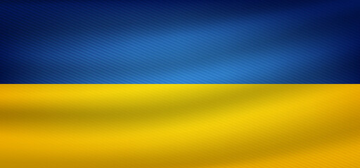 ukraine flag grunge fabric texture design vector illustration