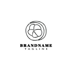 orange fruit cartoon logo icon design template vector illustration