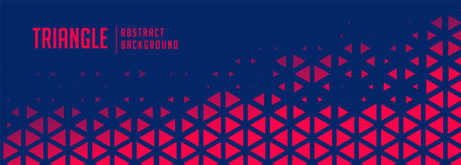blue background with red triangle pattern