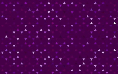 Light Purple vector seamless layout with lines, triangles.
