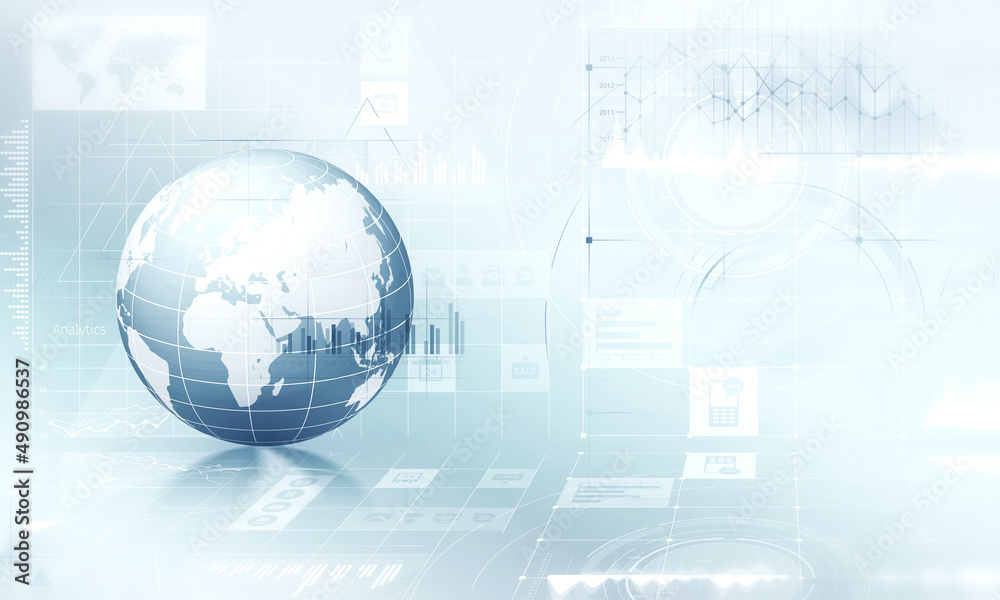 Poster global communication and technology image