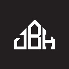 DBH letter logo design on black background. DBH creative initials letter logo concept. DBH letter design.