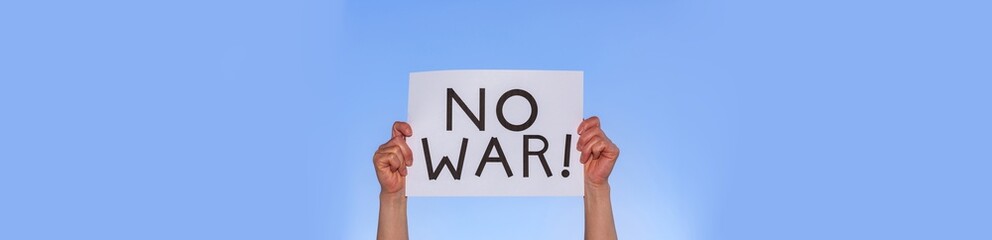 NO WAR　戦争反対　【 反戦 の イメージ 】　