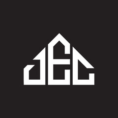 DEC letter logo design on black background. DEC creative initials letter logo concept. DEC letter design.