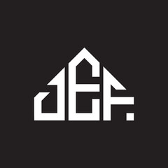 DEF letter logo design on black background. DEF creative initials letter logo concept. DEF letter design.