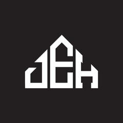 DEH letter logo design on black background. DEH creative initials letter logo concept. DEH letter design.