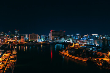 沖縄　とまりん夜景
