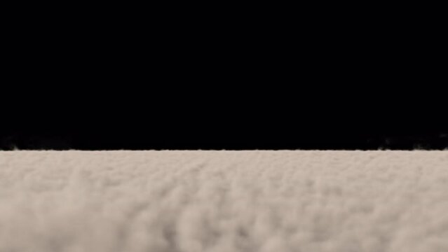 4K smoke explosion, giant shockwave effect isolated on black background,