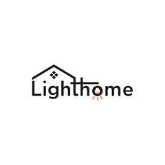 Light Home Realestate Logo Sign Design
