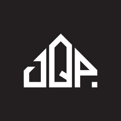 DQP letter logo design on black background. DQP creative initials letter logo concept. DQP letter design.