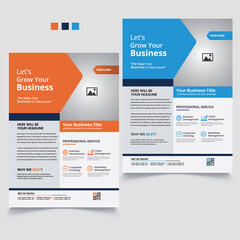 Corporate Business flyer template vector design, Flyer Template Geometric shape used for business poster layout, IT Company flyer, corporate banners, and leaflets. Graphic design layout flyer