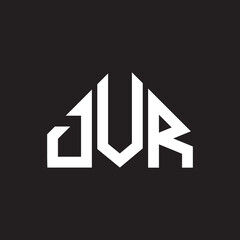 DVR letter logo design on black background. DVR creative initials letter logo concept. DVR letter design.