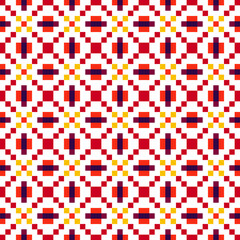 Colorful Pixel Pattern Geometric Vector Background