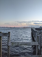 pier at sunset