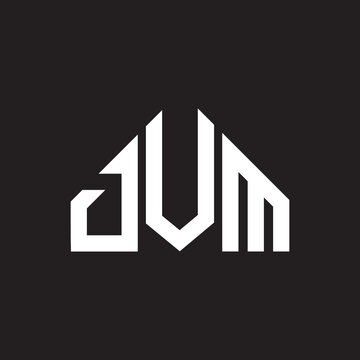 DVM letter logo design on black background. DVM creative initials letter logo concept. DVM letter design.