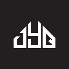 DYQ letter logo design on black background. DYQ creative initials letter logo concept. DYQ letter design.