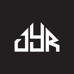 DYR letter logo design on black background. DYR creative initials letter logo concept. DYR letter design.