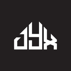 DYX letter logo design on black background. DYX creative initials letter logo concept. DYX letter design.