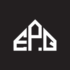 EPQ letter logo design on black background. EPQ creative initials letter logo concept. EPQ letter design.