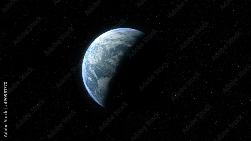 Poster A cinematic simulation dropping out of light speed approaching planet Earth. World map element of this clip furnished by NASA : https://visibleearth.nasa.gov/collection/1484/blue-marble
