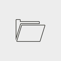 folder icon vector illustration and symbol for website and graphic design