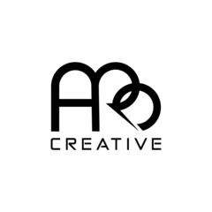 Three letter ARB or APB modern dynamic abstract outstanding for professional business Initial Logo Design vector	