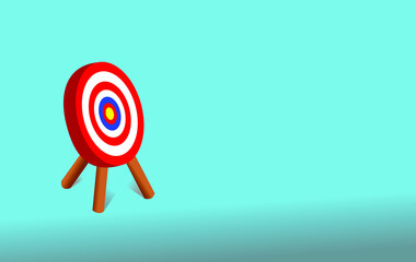 Target board and goals illustration vector, business concept
