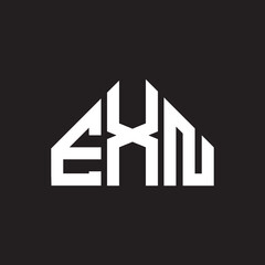 EXN letter logo design on black background. EXN creative initials letter logo concept. EXN letter design.