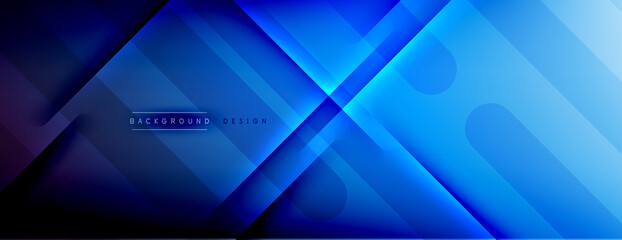 Abstract background - lines composition created with lights and shadows. Technology or business digital template. Trendy simple fluid color gradient abstract background with dynamic