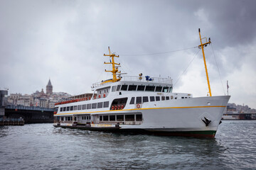 Fototapeta na wymiar Istanbul Passenger Ferry boat ship