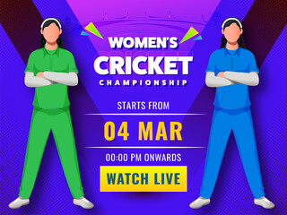 Women's Cricket Match Watch Live Show Of Participating Female Players Of Pakistan VS India.