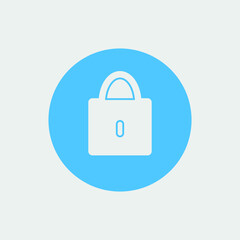lock pad icon vector illustration and symbol for website and graphic design