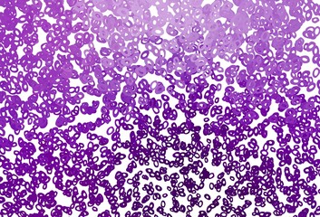 Light Purple vector background with bubbles.