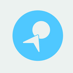 navigation  icon vector illustration and symbol for website and graphic design